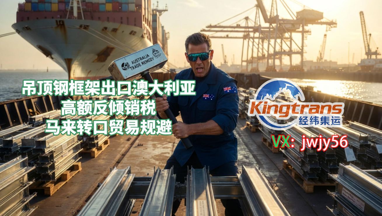 澳大利亚对中国吊顶钢框架构件实施反倾销与反补贴措施，中国出口